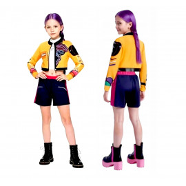 Gyermek Elsa jelmez flitterekkel és kiegészítőkkel 110-116 M