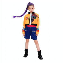 Gyermek Elsa jelmez flitterekkel és kiegészítőkkel 110-116 M