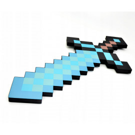 Minecraft gyémánt kard 45 cm habból