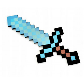 Minecraft gyémánt kard 45 cm habból