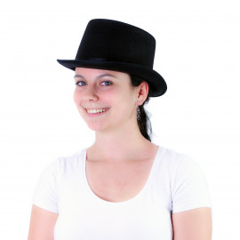 Wednesday fekete paróka copfos 65 cm.