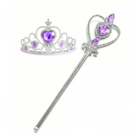 Elsa Jégvarázs kiegészítők szettel koronával és copfokkal