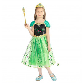 Elsa Jégvarázs kiegészítők szettel koronával és copfokkal