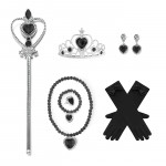 Elsa Jégvarázs kiegészítők szettel koronával és copfokkal