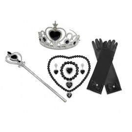 Elsa Jégvarázs kiegészítők szettel koronával és copfokkal