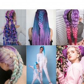 Pletený copánek Jumbo Fantasy 60cm