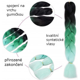 Pletený copánek Jumbo Unicorn 60cm