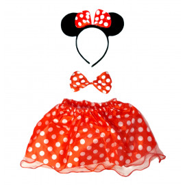 Dětský kostýmek Myška Minnie s motýlkem 3v1
