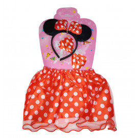 Dětský kostýmek Myška Minnie s motýlkem 3v1